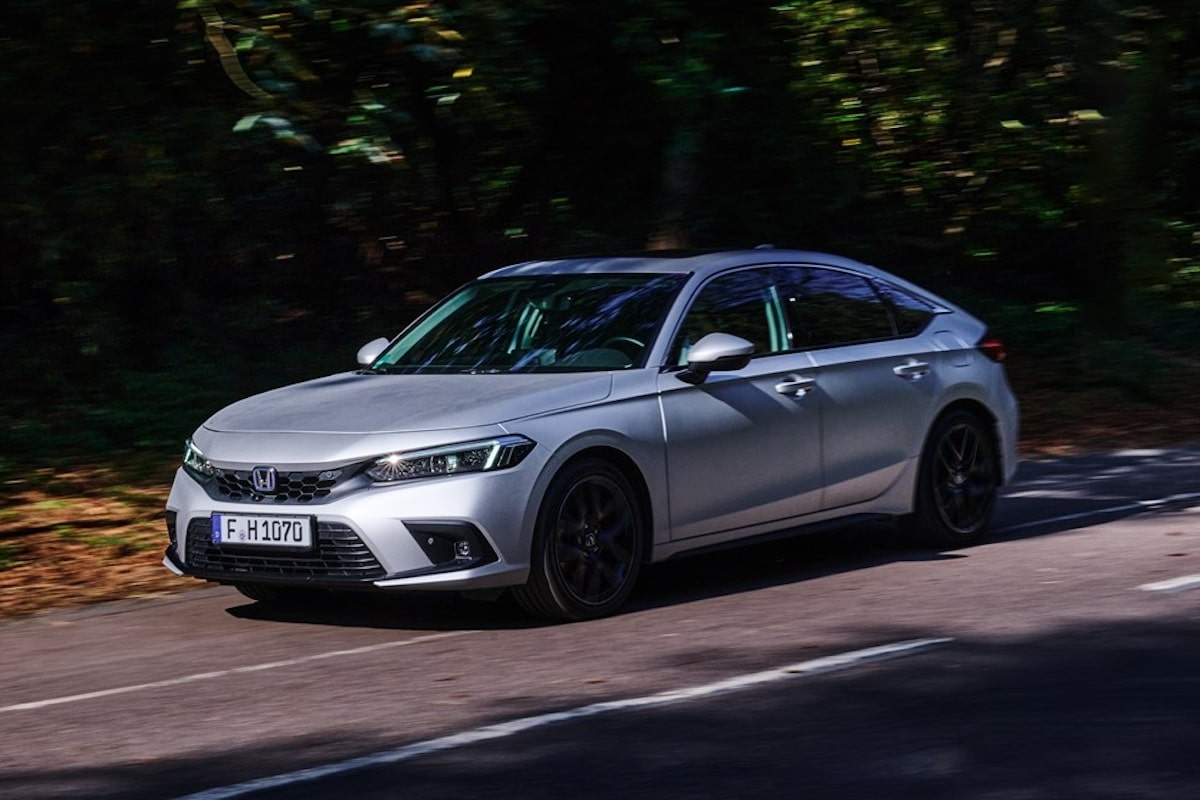 Silberner Honda Civic