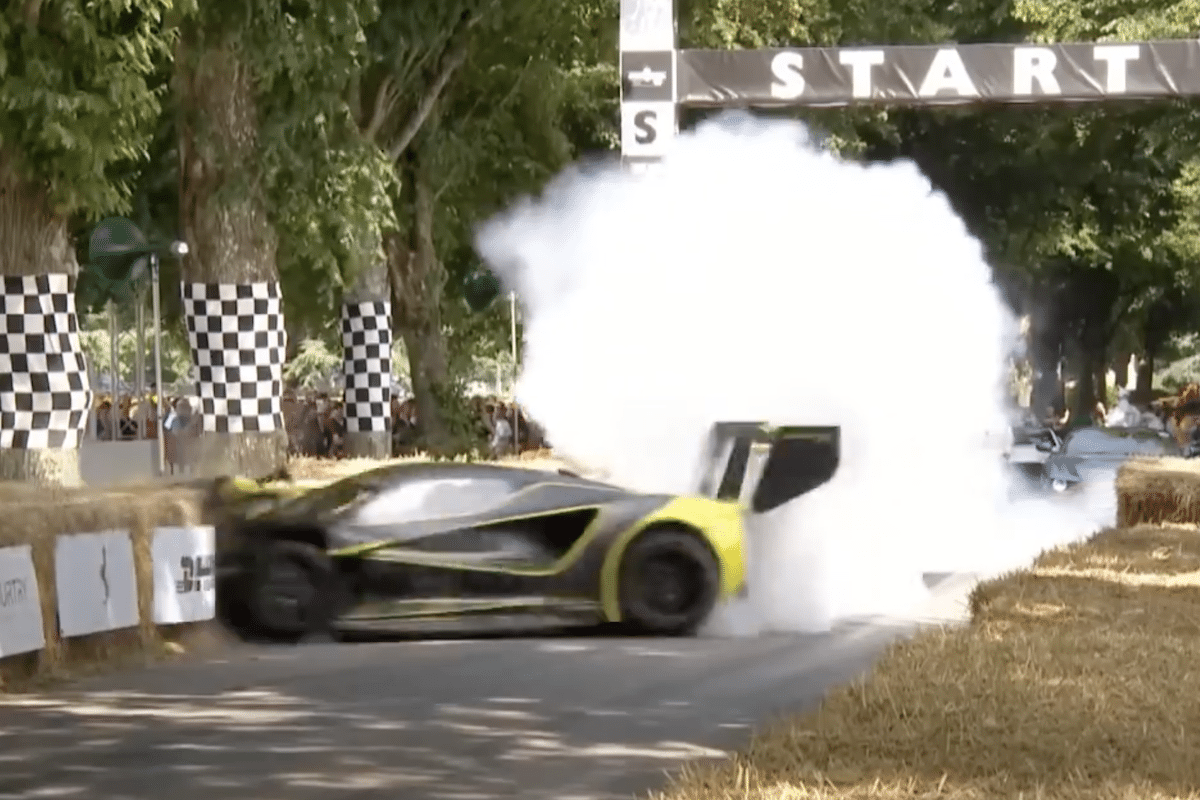 crash Lotus Evija x Goodwood