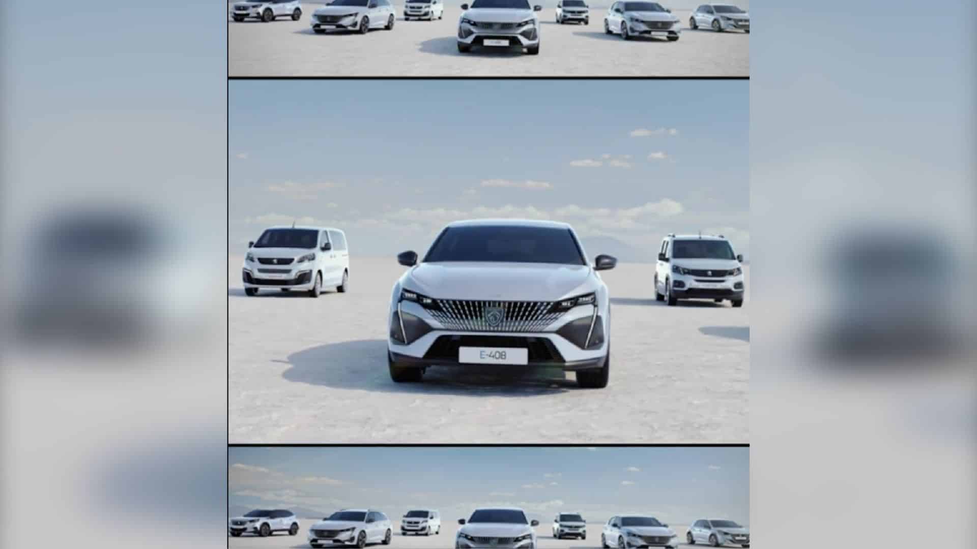 Peugeot e-408 teaser