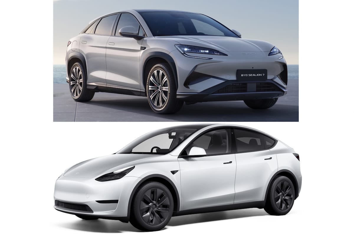 Tesla Model Y BYD Sealion 7