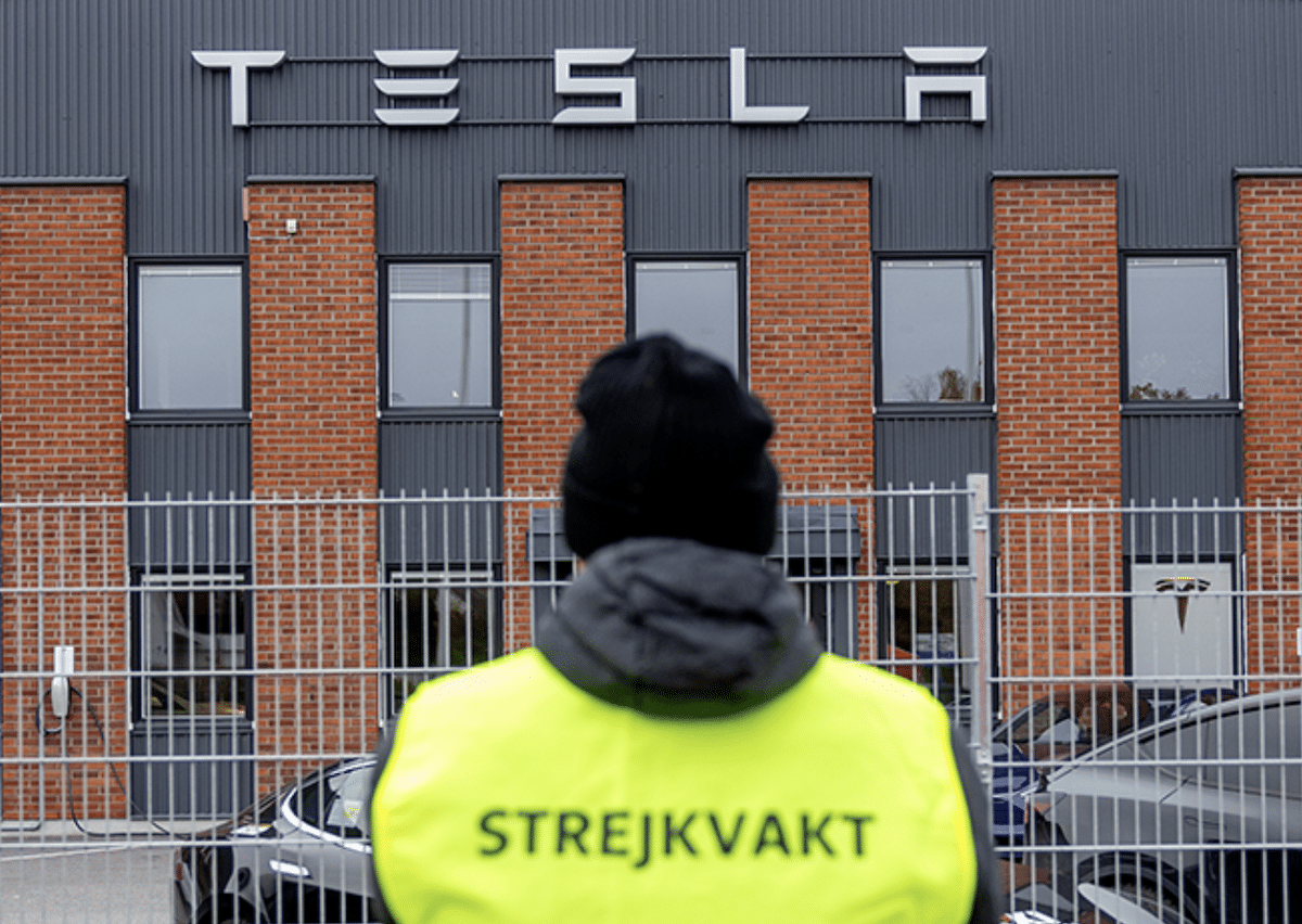 Grève Tesla Suède