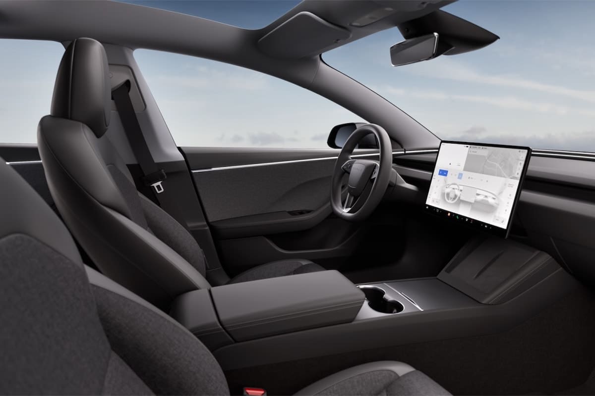 Tesla Model 3 sièges tissu