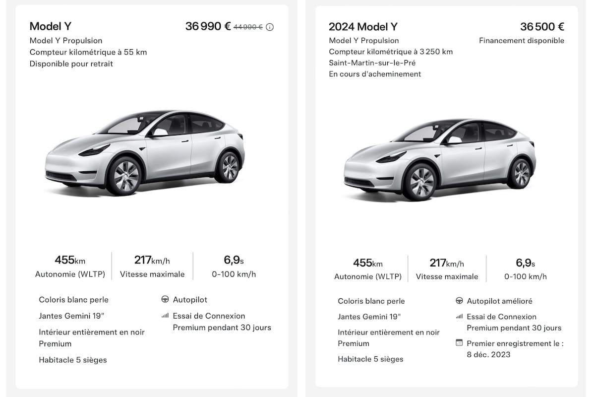 Tesla Model Y neuf occasion